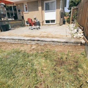 PORTFOLIO 46 Revitalizing Stability: Our team transformed a crumbling landscape into a vision of strength and beauty. See how we replaced a failing retaining wall with a robust structure that promises enduring support and lasting charm.