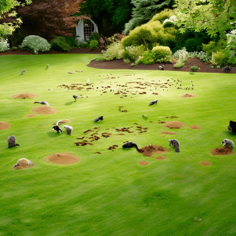 SIGNS OF THE PRESENCE OF GRUBS